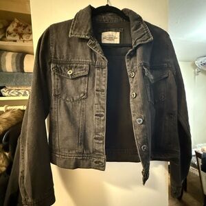Classic Black Denim Jacket for Women